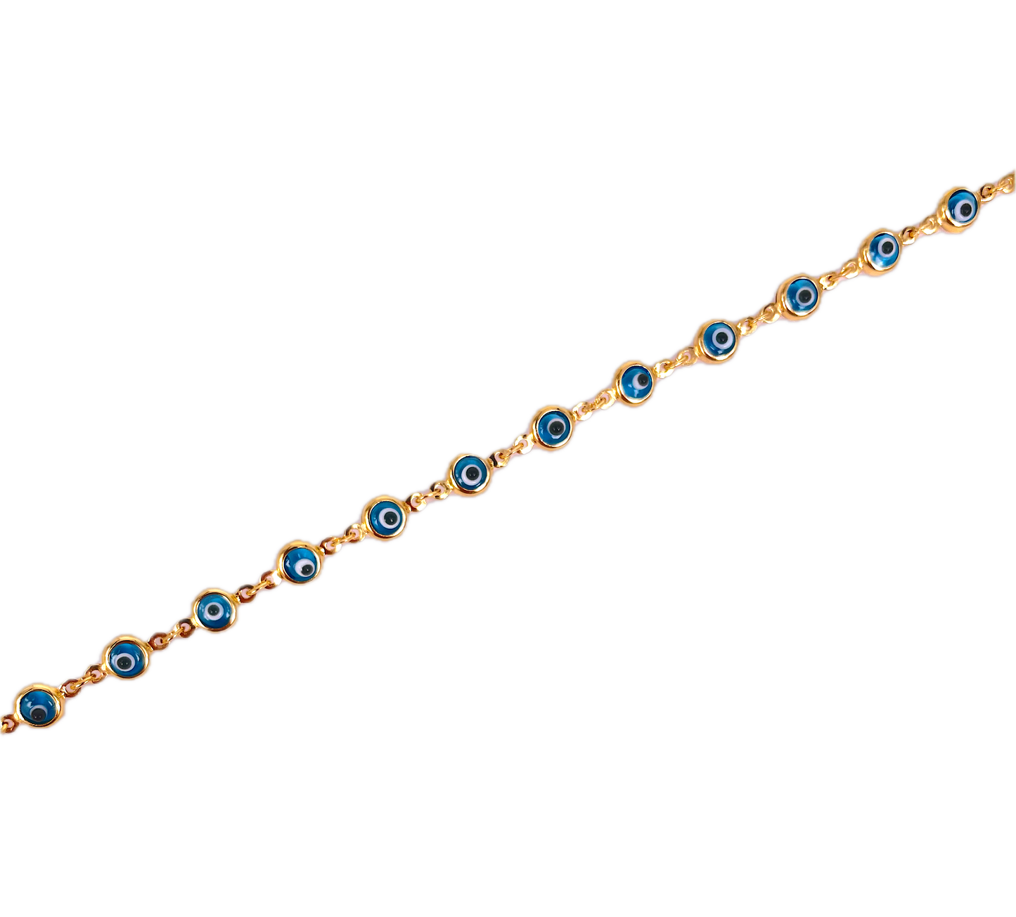 9K Yellow Gold Eye Bracelet