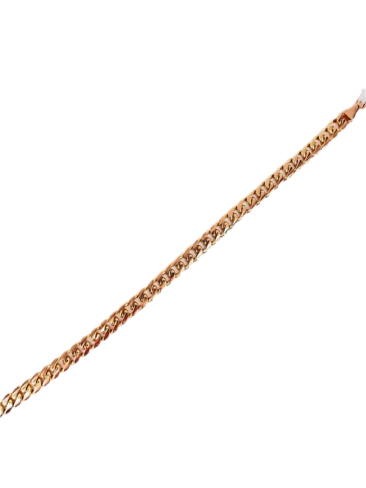 9K Yellow Gold Solid Curb Link Bracelet