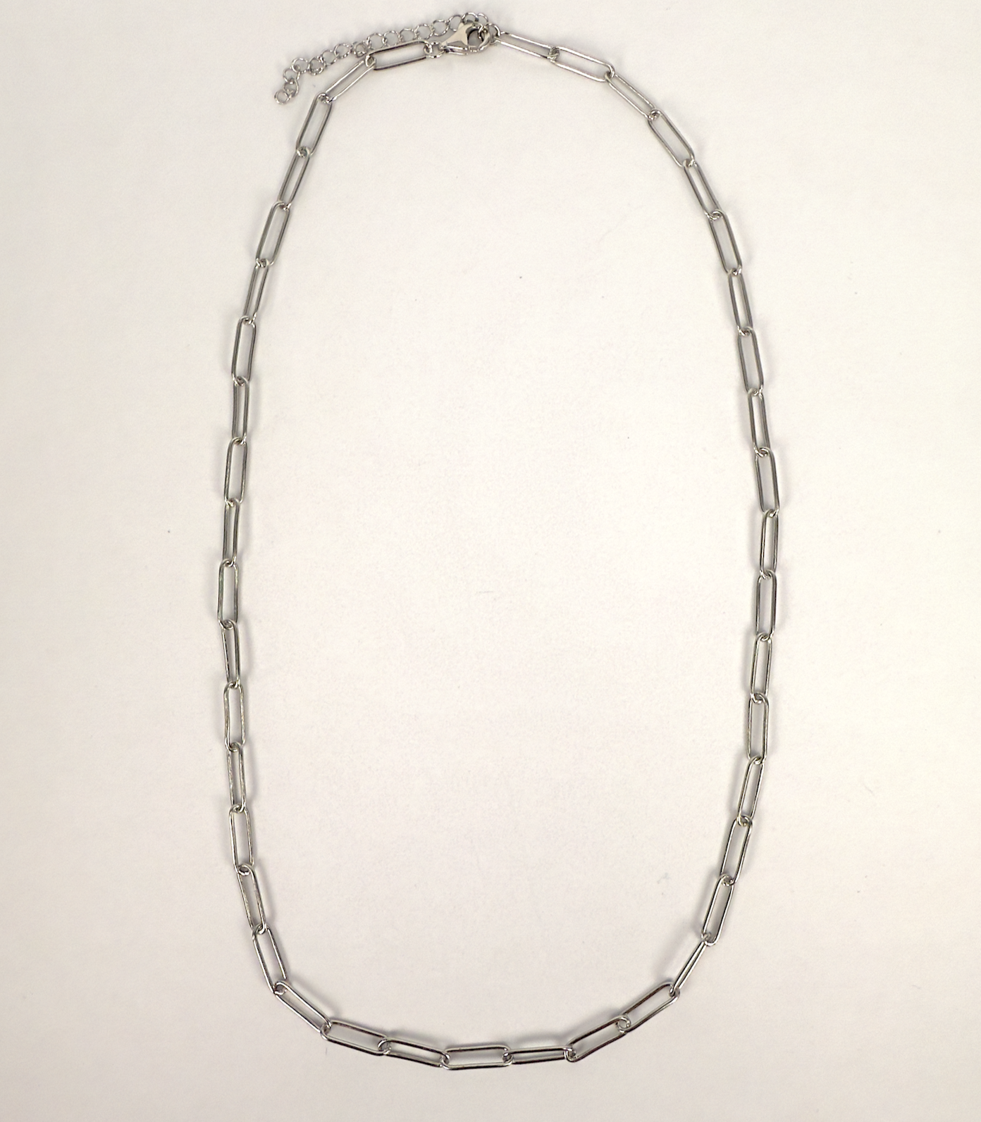 Sterling Silver Paperclip Necklace