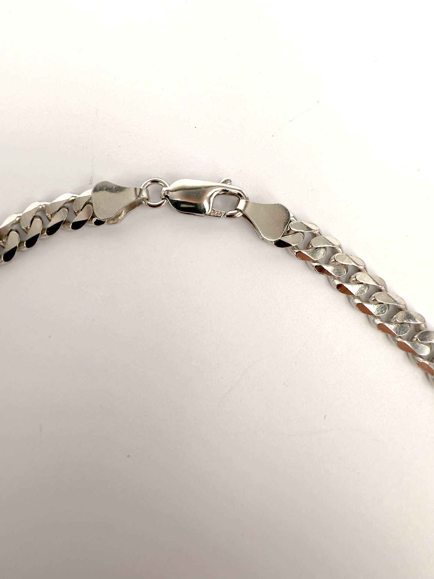 Solid Sterling Silver Curb Link Chain