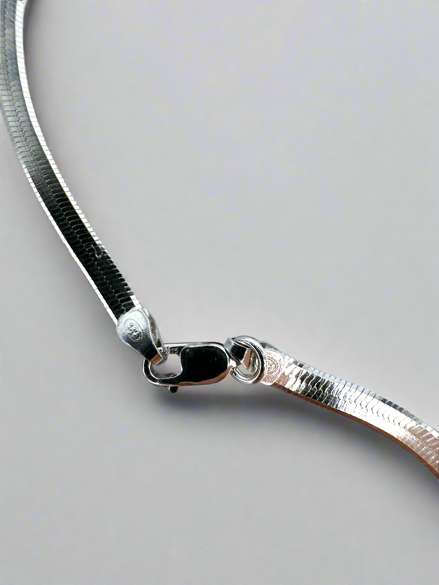Sterling Silver Herringbone