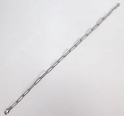 Sterling Silver Paperclip Bracelet